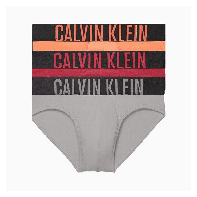 Calvin Klein Mens NB2595923 Intense Power Cotton 3-Pack Hip Brief,Multicolor,2XL