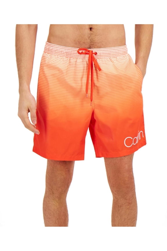 Mens Ombre Board Short Swim Trunks Orange XXL