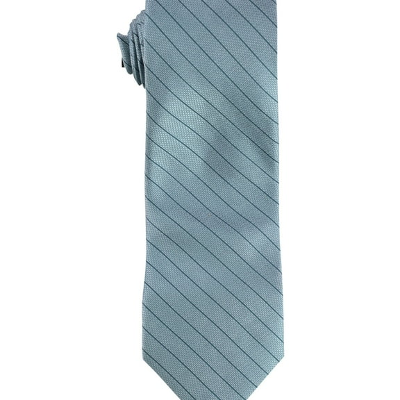 Calvin Klein Mens Pin Stripe Self-tied Necktie, Blue, One Size