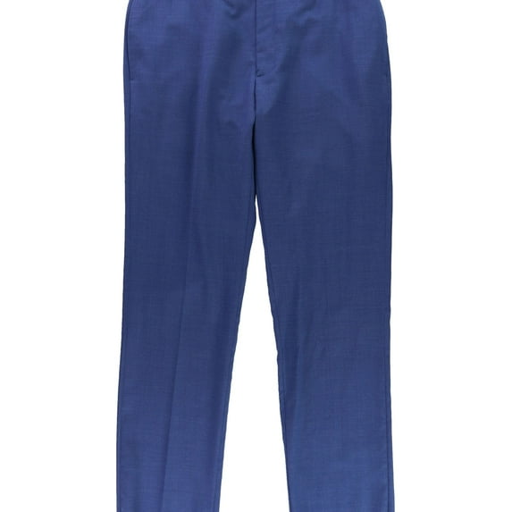 Calvin Klein Mens Pindot Dress Pants Slacks, Blue, 37W x 35L