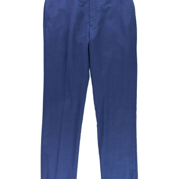 Calvin Klein Mens Pindot Dress Pants Slacks, Blue, 37W x 35L