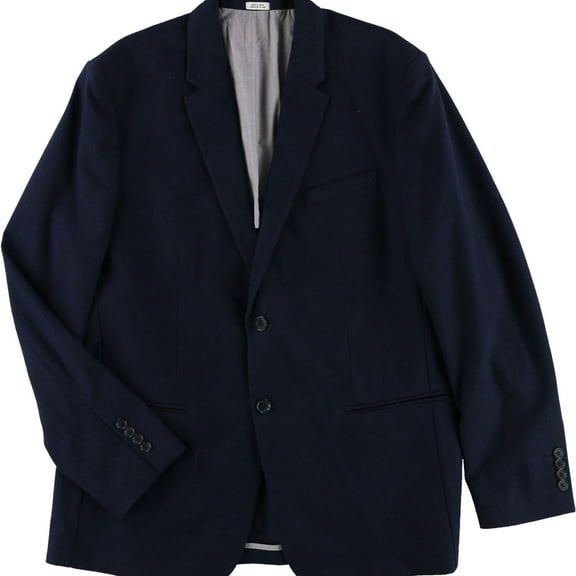 Calvin Klein Mens Professional Two Button Blazer Jacket, Blue, X-Large (Regular)