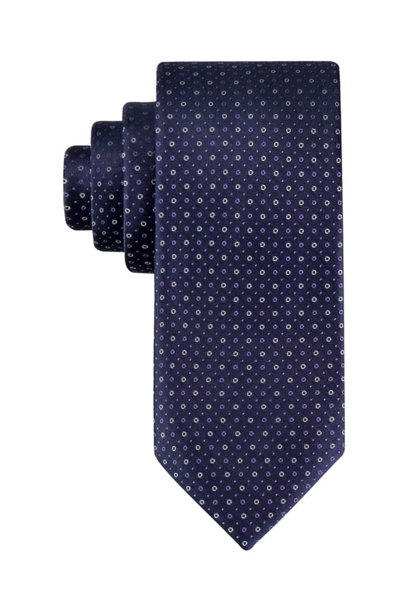 Mens Purple Micro Dot Tie Necktie