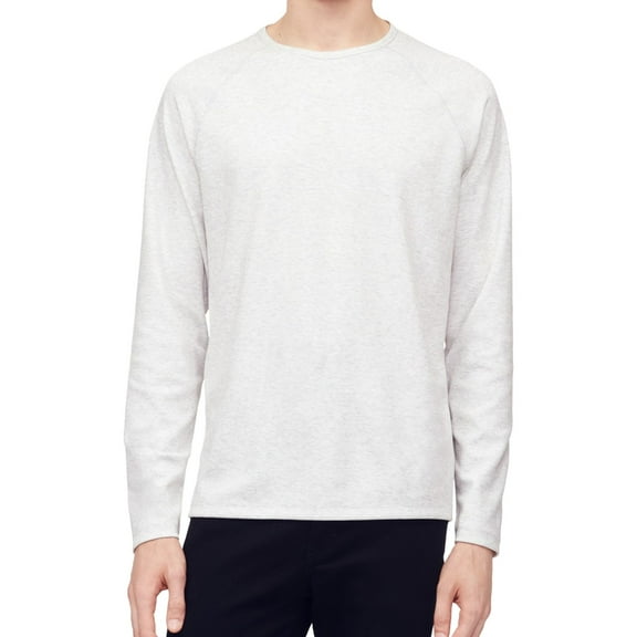 Calvin Klein Mens Raglan Sleeve Basic T-Shirt, Grey, X-Large