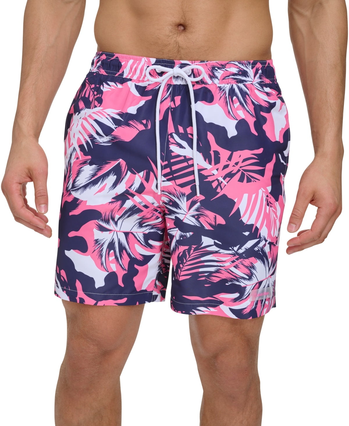 Mens Regular fit Swim Trunks Swimwear XXL / 7 Inseam Pink Floral