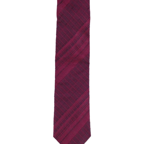 Calvin Klein Mens Scantron Self-tied Necktie, Pink, One Size