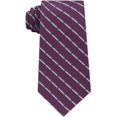 thumbnail image 1 of Calvin Klein Mens Shadow Grid Self-tied Necktie, Red, One Size, 1 of 2