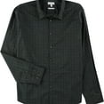thumbnail image 1 of Calvin Klein Mens Slim Fit Button Up Shirt, Black, XX-Large, 1 of 1