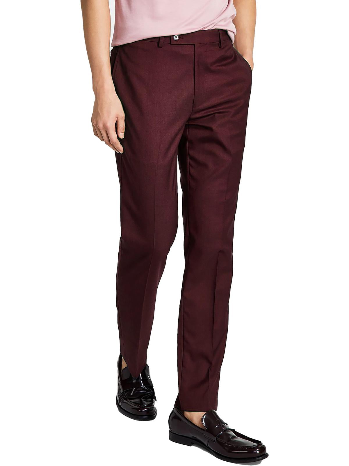 slim fit dress slacks Calvin Klein Men's Slim-Fit Performance Dress Pants Size 36/29