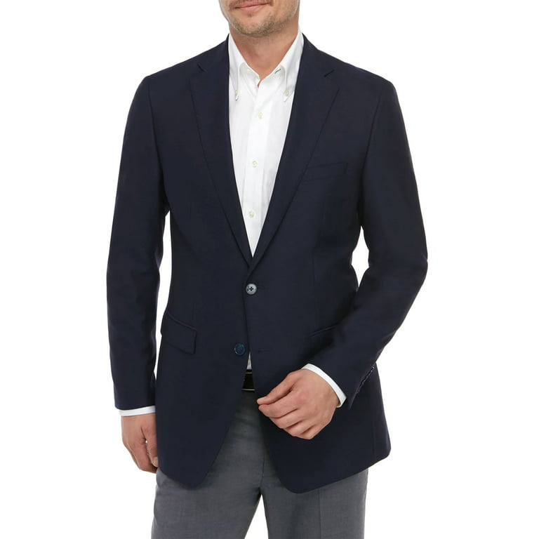Calvin Klein Mens Slim-Fit Stretch 42 Navy NWT Coat Blazer Sport Short $325 