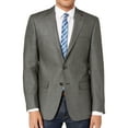 thumbnail image 1 of Calvin Klein Mens Slim Fit Two Button Blazer Jacket, Grey, 44 Regular, 1 of 1
