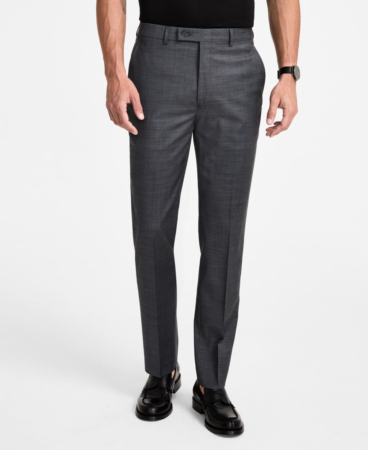 Calvin Klein Mens Slim fit Dress Pants 36 / 30 Charcoal Grey Solid Stretch  - Walmart.com