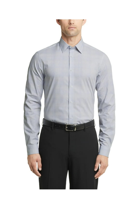 Men Slim fit Dress Shirt XL 17 in 34-35 White