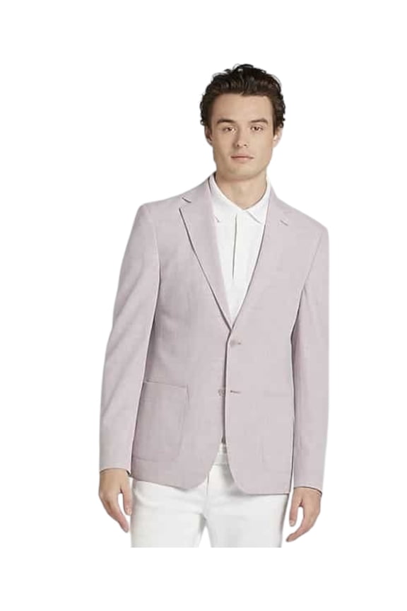 Mens Slim fit Sport Coat Blazer 44 R Pink Solid