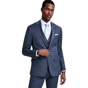 Calvin Klein Mens Slim fit Wool Suit Jacket Blazer 38 S Blue Solid Stretch