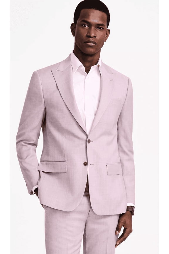 Mens Slim fit Suit Jacket Blazer 40 R Pink Solid