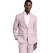 Calvin Klein Mens Slim fit Suit Jacket Blazer 42 L Pink Solid Stretch Wool