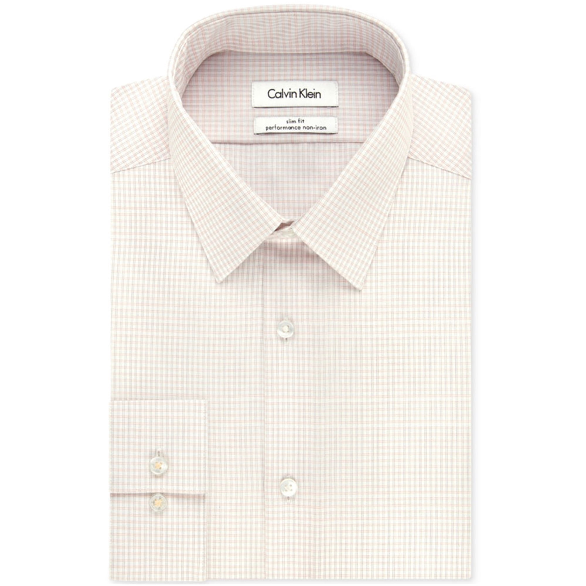 Calvin Klein Mens Steel Slim-Fit Button Up Dress Shirt graypearl 17