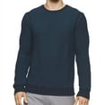 thumbnail image 1 of Calvin Klein Mens Textured Knit Sweater, Blue, XX-Large, 1 of 2