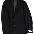 thumbnail image 1 of Calvin Klein Mens Textured Two Button Blazer Jacket, Purple, 42 Regular, 1 of 1