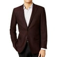 thumbnail image 1 of Calvin Klein Mens Textured Two Button Blazer Jacket, Red, 40 Long, 1 of 2