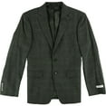 thumbnail image 1 of Calvin Klein Mens Tonal Plaid Two Button Blazer Jacket, Grey, 36 Short, 1 of 1