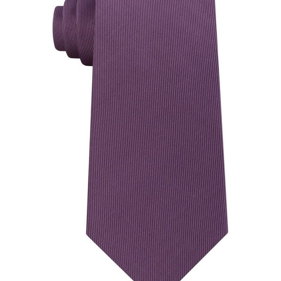 Calvin Klein Mens Twill Self-tied Necktie, Purple, One Size