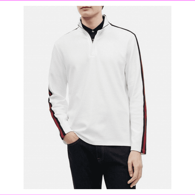 Calvin klein white outlet sweater mens