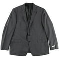 thumbnail image 1 of Calvin Klein Mens Windowpane Two Button Blazer Jacket, Grey, 36 Short, 1 of 1
