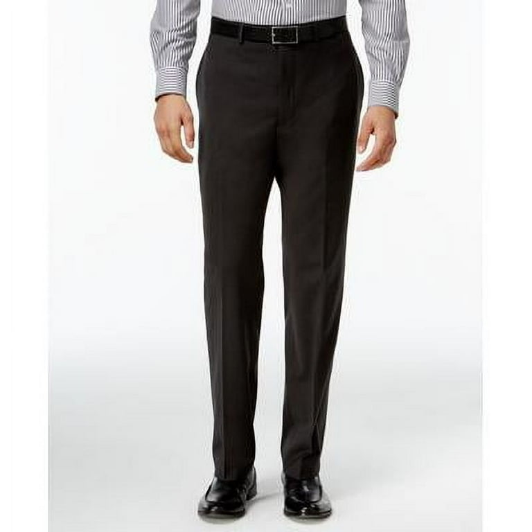 Calvin Klein Mens Slim fit Dress Pants 40 / 32 Dark Grey Solid Stretch -  Walmart.com