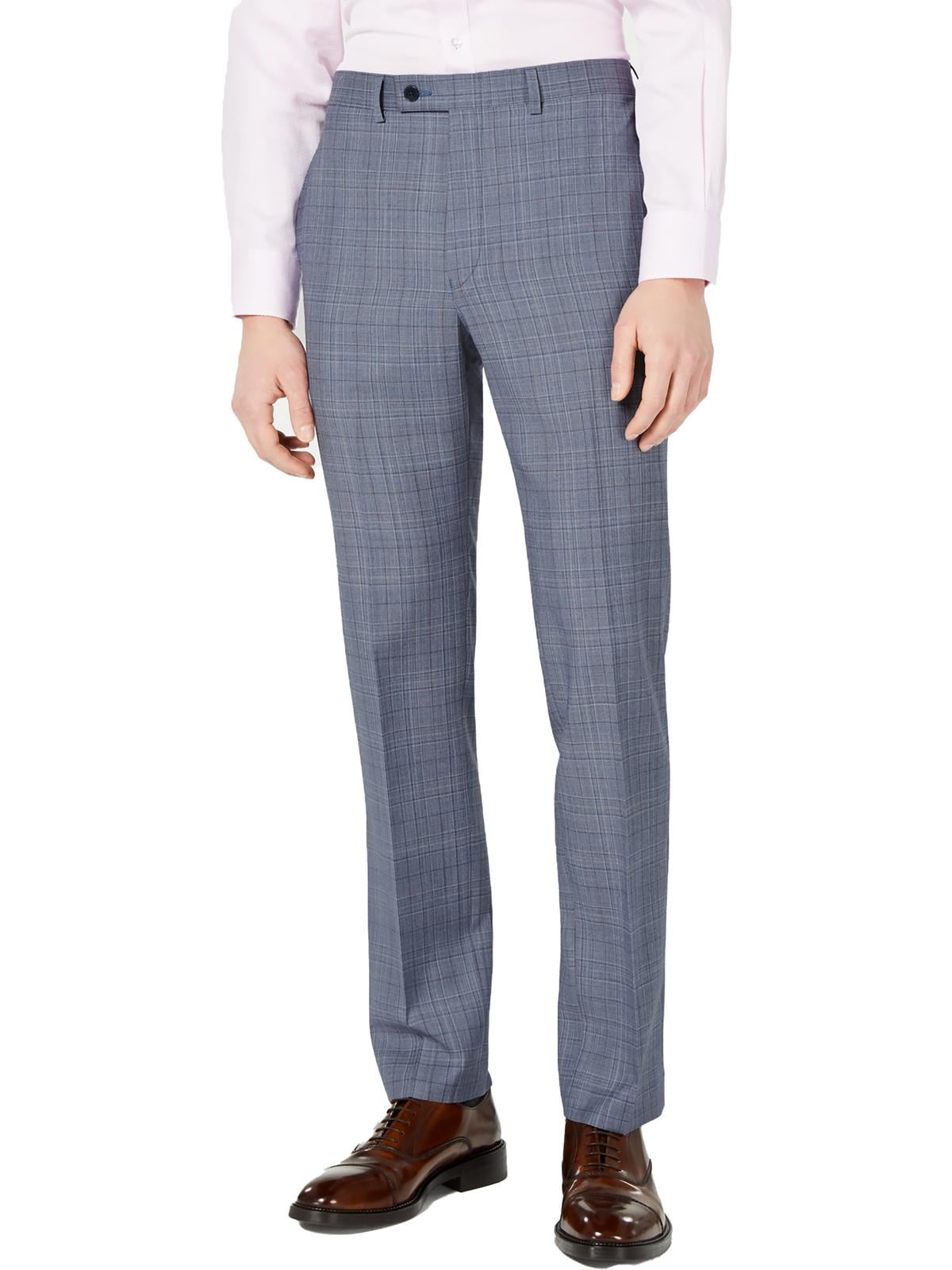 Calvin Klein Mens Wool Slim Fit Trouser Pants