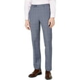 thumbnail image 1 of Men's Slim-Fit Wool Stretch Suit Pants Grey Blue 33x32, 1 of 2