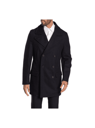 Black 42 Short Men’s Long Peacoat Calvin buy Klein