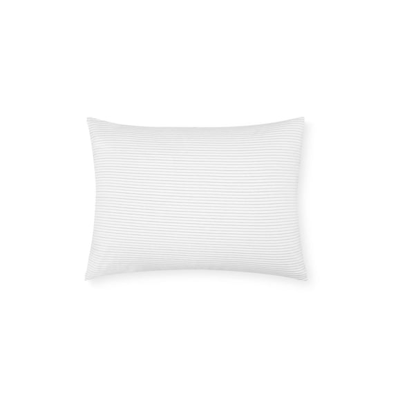 Calvin Klein Micro Stitch Standard Pillow Sham, White, 20 x 32