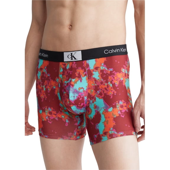 Calvin Klein Men's 1996 Micro Boxer Briefs Temperature Print Fresh Peppermint Small
