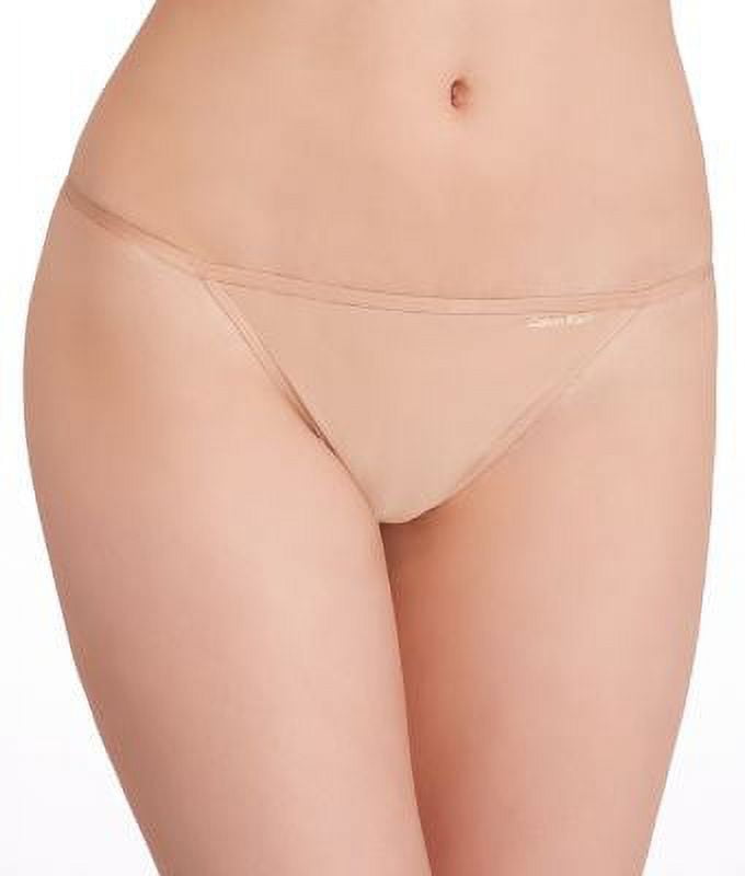 Calvin Klein Women's Sleek String Bikini Panty, Bare, Small at   Women's Clothing store