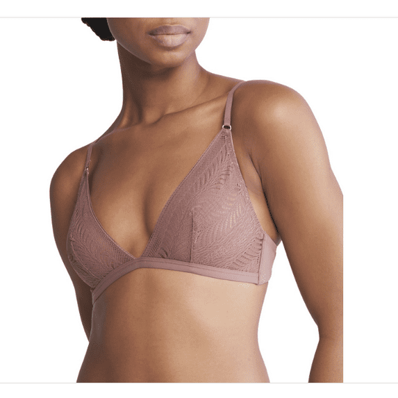 Calvin Klein Minimalist Micro Lace Unlined Triangle Bra