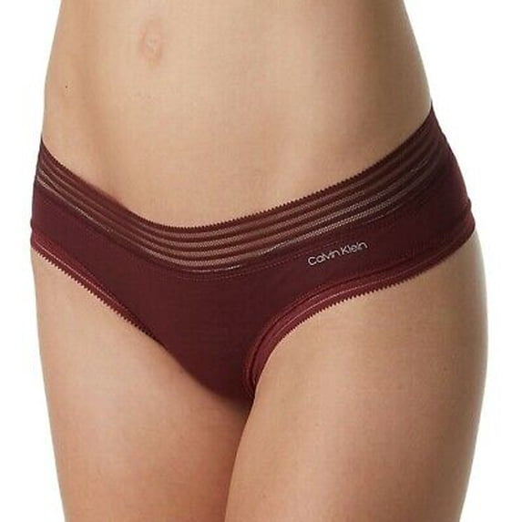 Calvin Klein Modal Hipster Panty QD3672, Maroon, Medium
