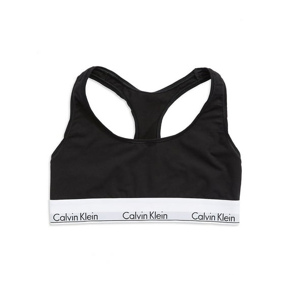 Calvin Klein Modern Cotton Unlined Bralette F3785 Color: Black Size: X LARGE
