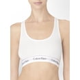 thumbnail image 1 of Calvin Klein Modern Cotton Unlined Bralette F3785 Color: White Size: LARGE, 1 of 2