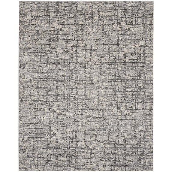 Calvin Klein CK950 Rush Area Rug, 10' x 14', Ivory/Grey, Rectangle