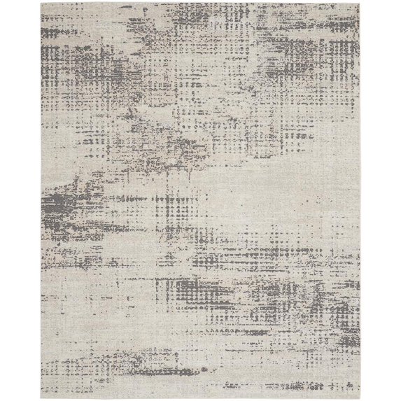 Calvin Klein CK950 Rush Area Rug, 9' x 12', Ivory Beige, Rectangle