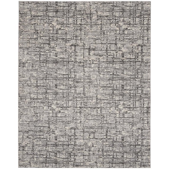 Calvin Klein CK950 Rush Area Rug, 9' x 12', Ivory/Grey, Rectangle
