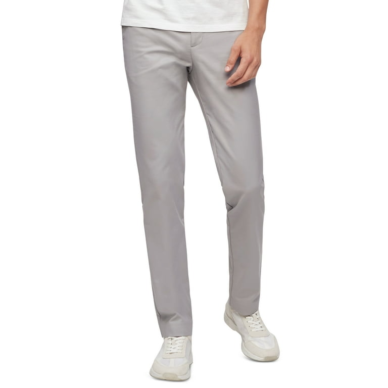 Calvin Klein Mens Slim Fit Casual Pants Alloy Grey 40 x 32 Walmart