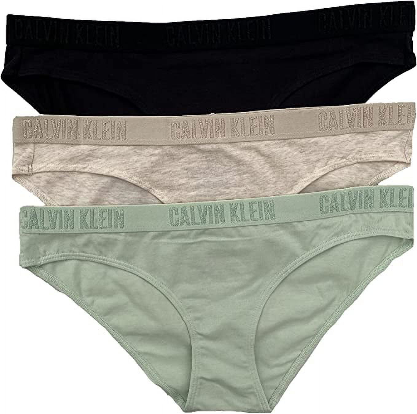 Calvin Klein Monochrome Cotton Bikini Panty 3 Pack, Black(QP1999-331)G,M