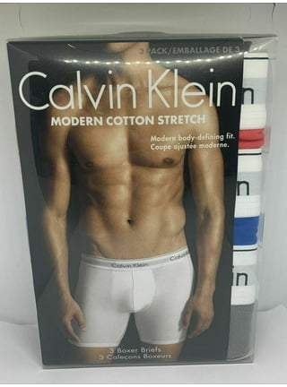 Calvin Klein Modern Cotton Stretch 3 Pack Low Rise Trunk,  PinkandNavyandGrey, Size L