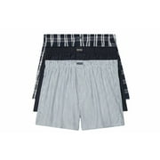 Calvin Klein NB4006 Classics Woven Boxer 3 Packs, Mens Cotton Underwear