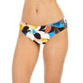 thumbnail image 1 of Calvin Klein NECTAR MULTI Side-Shirred Hipster Bikini Swim Bottom, US X-Large, 1 of 2