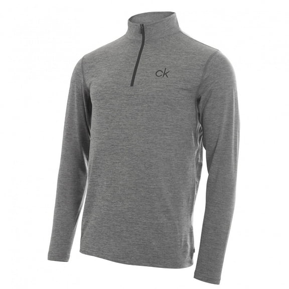 Calvin Klein NEWPORT HALF ZIP - SILVER - L