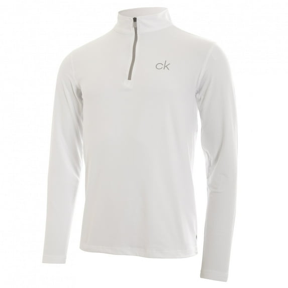 Calvin Klein NEWPORT HALF ZIP - WHITE - XXL